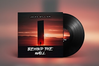 design stunning album or single music cover art
