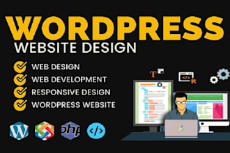 develop any website with wordpress or custom cms