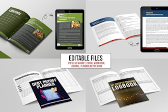 design PDF lead magnet, booklet, ebook layout design