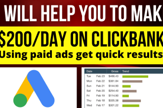 help you to generate 200 dollars a day on click bank, affiliate manager