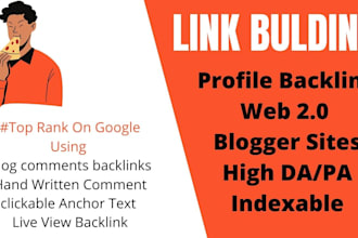 high quality niche relevant manual blog comment  backlinking