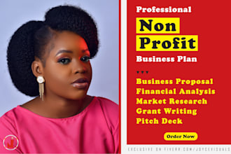 write nonprofit business plan, business proposal, startup, financial plan