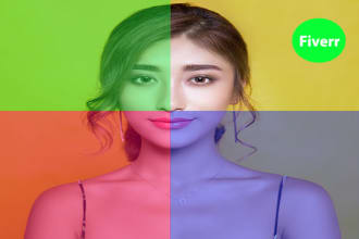 do colour changing and background remove at any images