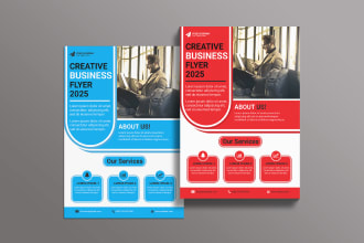 do design creative and eye catching flyer,leaflet,poster,dl flyer for print