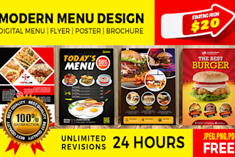 make food flyer, poster, food menu, restaurant menu design