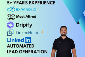 set up automated linkedin lead generation with dripify, or similar tools