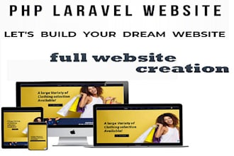 php laravel web development as a web developer