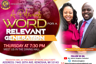 create awesome church flyer or event flyer design in 6hours