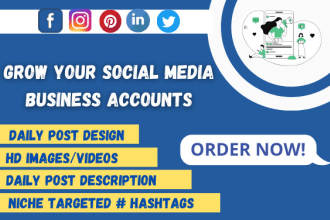 manage your social media accounts professionally with content