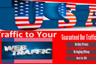 provide 11500 USA real traffic for your web site only 5 USD