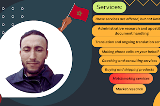 assist you with any service you need from morocco to world
