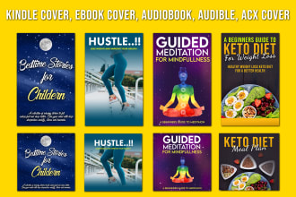 design ebook cover, amazon kindle book cover, kdp cover, acx, audiobook, audible