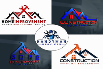 do roofing, remodeling, construction, home and handyman logo