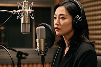 provide professional female chinese voice over