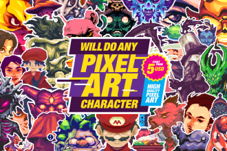 do any pixel art character