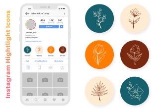 design professional instagram highlight icon