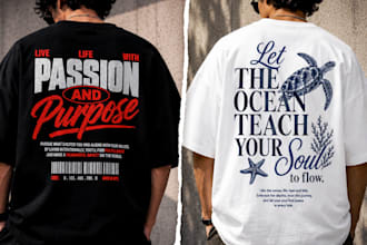 create a premium custom streetwear t shirt design