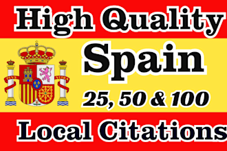 do high quality spain local citation for spain local SEO