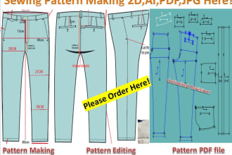 do sewing pattern making for your garments