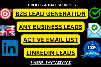 do niche targeted b2b lead generation, find email address, email list building