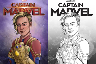 draw a cover for your comic book or book