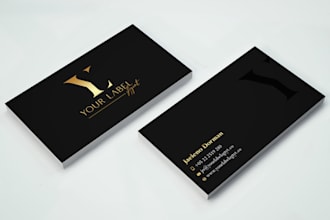 do unique and minimal business card design 2 concept