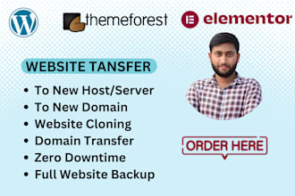 move, migrate or transfer your wordpress website in a few hours