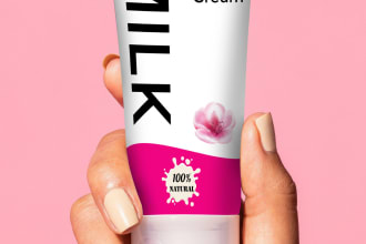 create modern cosmetic label design for your product