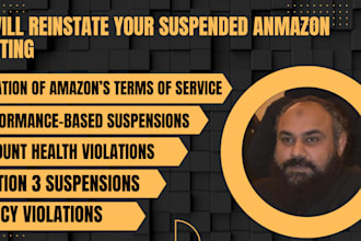 write your amazon section 3 suspension appeal and reinstatement poa