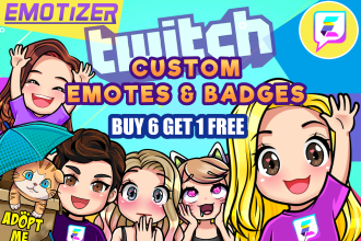 make custom twitch emotes an badges with my badass style