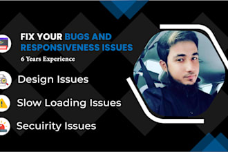 fix your websites bugs and responsive issues