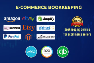 do shopify amazon ecommerce bookkeeping   in xero quickbooks cleanup