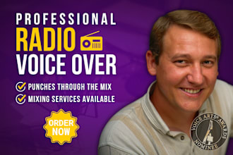 be your radio voice for imaging, dj drops, liners, sweepers