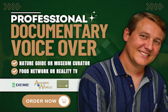 voice your nature documentary or reality tv show