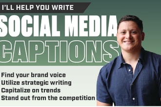 provide strategic social media copywriting tailored to your brand