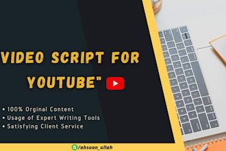 write an appealing video script for youtube