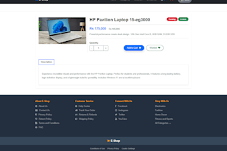 build a professional laravel ecommerce website with admin panel