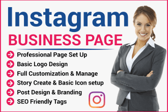 create and set up instagram business page professionally