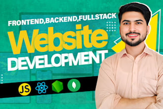 be frontend backend developer or full stack website developer