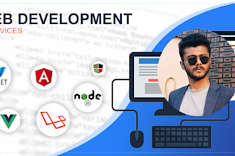develop websites and web apps in laravel and node js