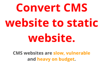 convert wordpress website to static HTML website better way