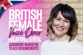narrate, in a british voice, your audiobook to acx standards
