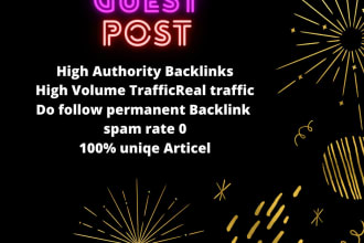 guest post niche relevant  permanent do follow backlink