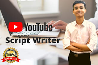 be your creative youtube scripts writer
