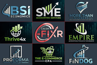 design a financial, marketing and accounting logo