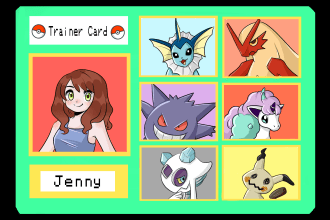 create your pokemon trainer card