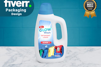 do cleaning product label design