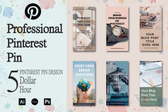 design best pinterest pin by photoshop, illustrator, canva