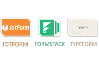 develop user friendly jotform, typeform and formstack