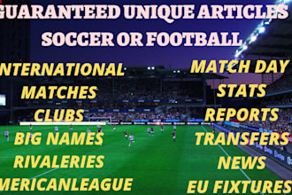 write expert level article on football soccer